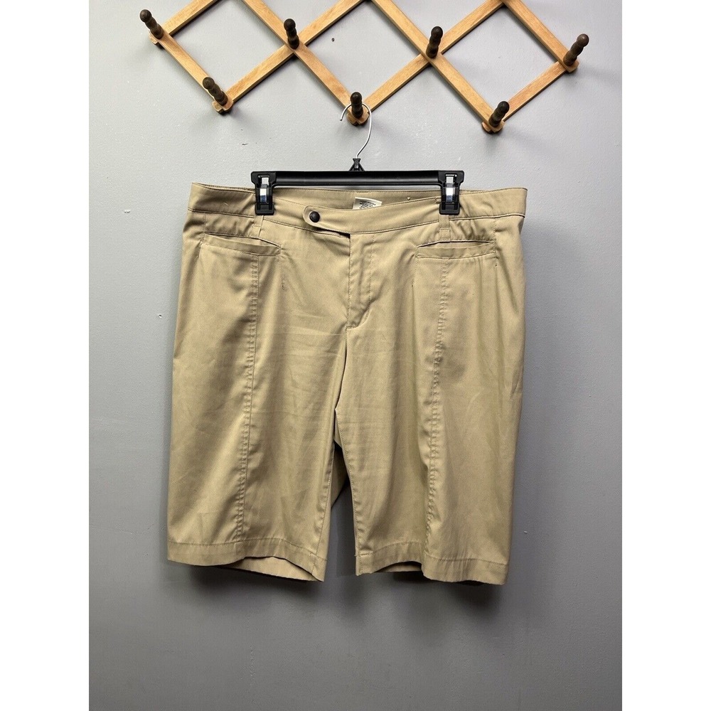 Magellan Sportswear Shorts Women 14 Tan Outdoor Utility Hiking Fishing Stretch